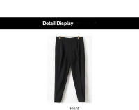 Pantalones Casuales Para Hombre Con Cintura Elástica Y Pierna Delgada Estilo Coreano Pliegues Ajustados Pantalones De Chaqueta Trenzados Callejeros - details 21