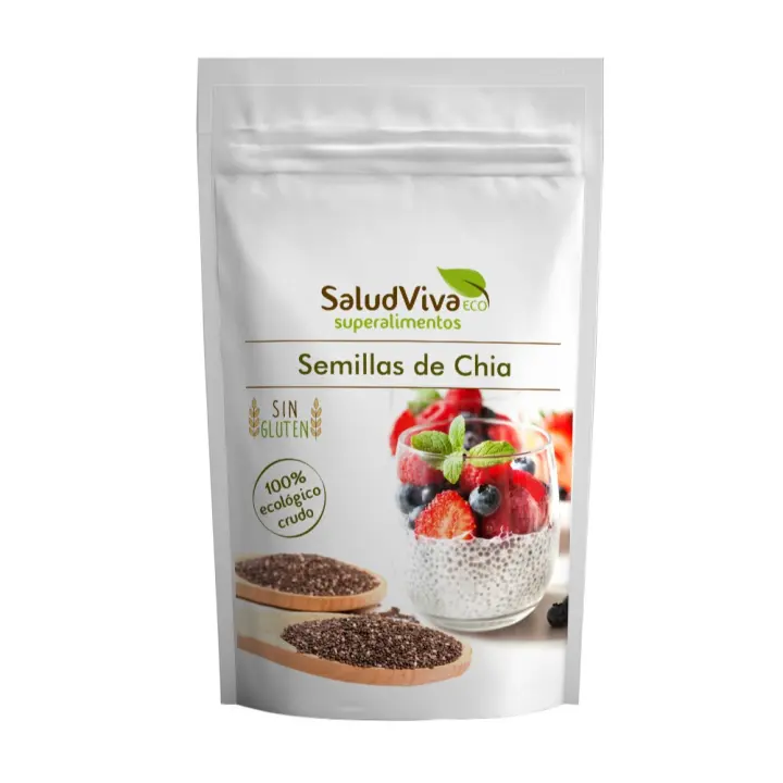 Semillas de Chía Ecológicas 250g SaludViva  – Ricas en Fibra, Proteínas y Minerales - 1