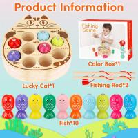 Juguetes de  Montessori 2 Años, Juego de Pesca,  Juquetes Educativos, Juquete Didacticos , Juegos Magnetico, Juguetes Niños 2 Años de Pescar Madera para Niños, Juegos Educativos Niños 2 Años, Juguetes Madera Bebe, Regalo Cumpleaños Niño 2 3 4 5 Años - details 0