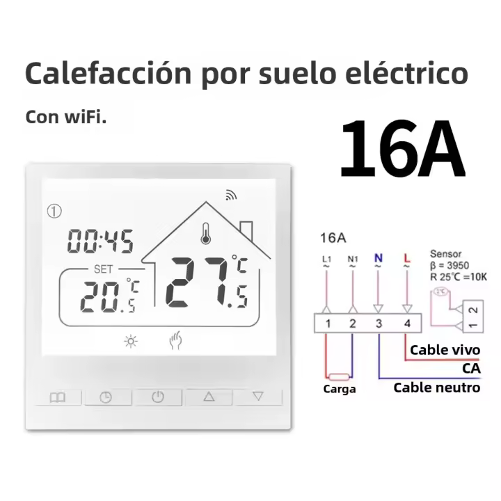 Termostato Inteligente WiFi Tuya Para Calefacción De Suelo Y Boilers De Agua Y Gas Controlador De Temperatura Compatible Con Google Alexa Yandex Alice - 1