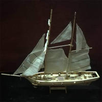 Nueva Kit De Construcción De Barco DIY 2024 Modelo Antiguo De Madera Hevey Barco Sailing Decoración Para Escritorio De Hogar - details 2
