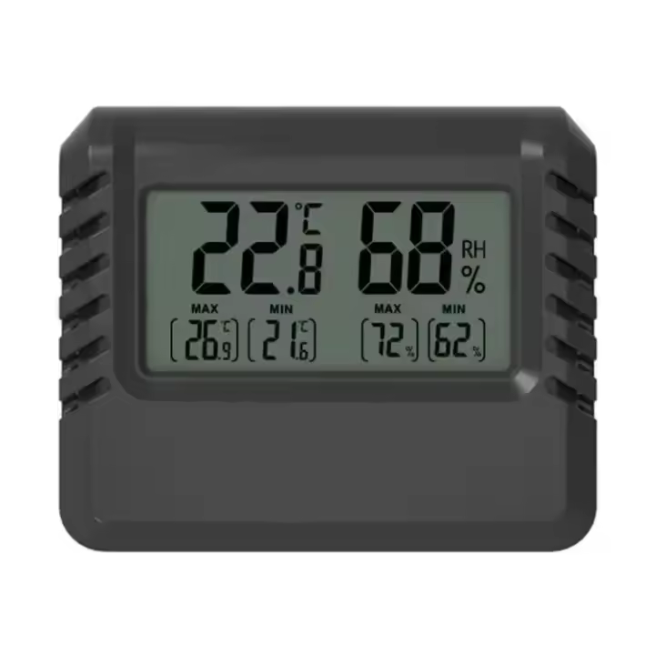 Mini Termómetro Y Higrómetro Digital LCD Medidor De Temperatura Y Humedad Para Interior Con Sensor Máximo/Mínimo Medición En °C/°F Pared Colgante - 1