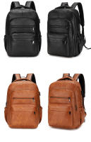 Mochila De Cuero PU with Carga USB para hombre, Morral grande para Orden portátil, mochila Escolar para adolescentes y niños, alta calidad - details 6