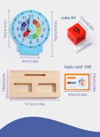 Reloj Educativo Para Niños Juguetes De Aprendizaje De La Tiempo Para Jardín De Infantes Regalo De Iluminación Para Bebés - details 11