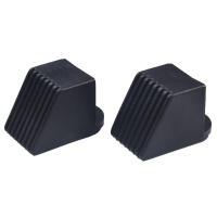 2pcs Protección De Punta Cuadrada Para Equipo De Fitness Cubierta De Goma Para Pies Cubierta De Piso Reemplazo Para Partes De Gimnasio - details 2