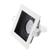 Lámpara LED De Bajo Techo Para Bombillas GU10 Marco De Montaje Foco De Iluminación Revestimiento Metálico Blanco Y Negro Para Dormitorio Y Cocina - details 12