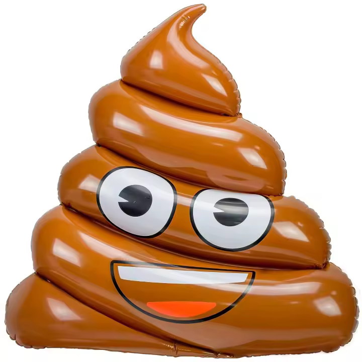 Emoji - Colchoneta Hinchable, en forma de Caca (5884) - 1