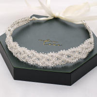 Diadema De Perlas Y Rhinestones Para Mujer Accesorio De Boda Diseño Nuevotienda Encantadora Para Casamiento Fiesta Aniversario - details 1