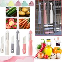 moem&an Pelador Patatas con Cuchillo, 3en1 Multipelador de Frutas y Verduras, Pelador Verduras, Pelador Multiusos | Pela Laminas Juliana | Cuchillas: Acero Inoxidable, Oscilantes, Afiladas | Mango Ergonómico - details 6