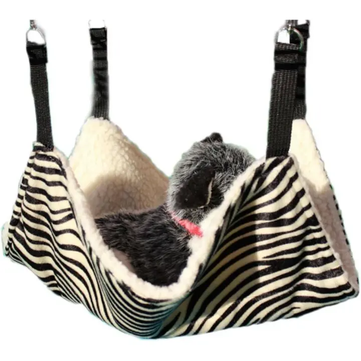 Hammock Swing Bed Cat Cage Mattress Blanket Pet Hanging Bed Rat Ferret Rabbit - 1