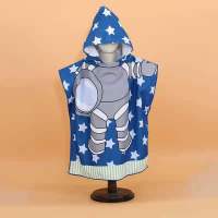 Toalla De Playa Con Cola De Dinosaurio Para Niños Absorbente Y Suave De Algodón Adecuada Para Niños De 0 a 8 Años Estilo Astronauta - details 3