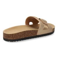 PuntoSalao Sandalias planas cómodas elegantes para mujer color champan VR5-1756 - details 2