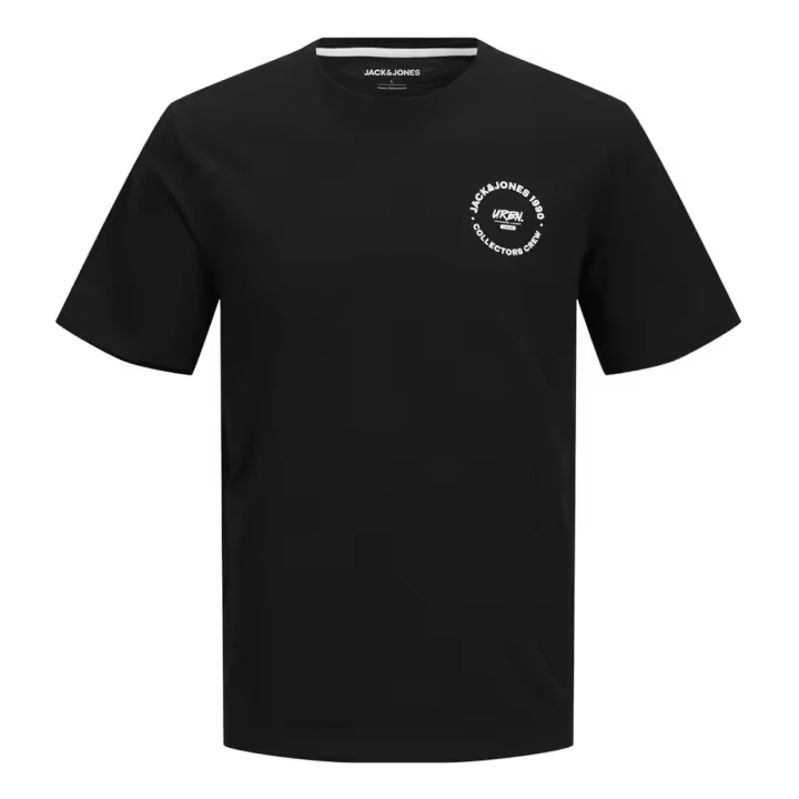 Camiseta Simón Negra Jack and Jones - 1