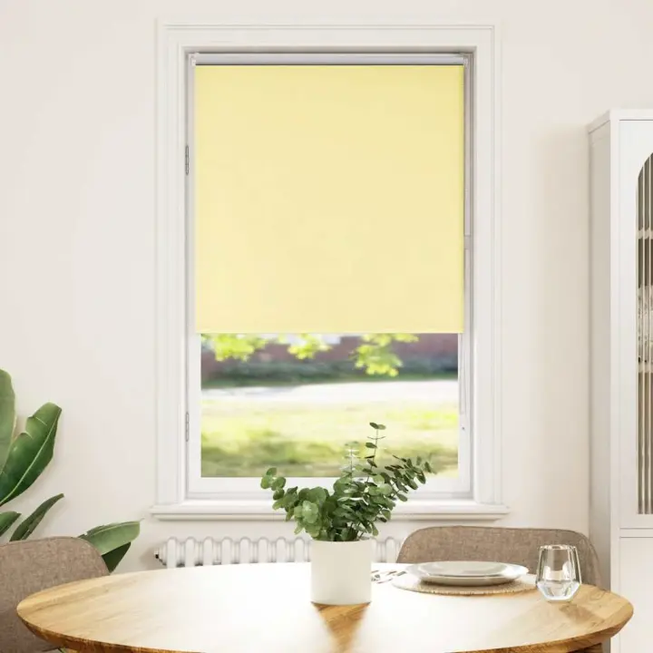 Estor Enrollable Opaco Amarillo 85x130 cm Tela Ancho 80,7 cm - 1