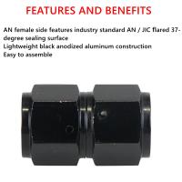 Adaptador De Conector De Aceite Y Combustible De Aluminio Para Automóviles Unión Recta Giratoria De 0 45 90 Grados AN4 AN6 AN8 10AN Fittings De Hilo Transversal - details 3