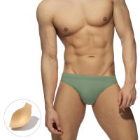 Bragas De Natación Para Hombres Sexy Sólido Low-Waist Con Empuñadura Y Acolchado Shorts De Playa Surfismo Baño Deportivo De Polyester Y Spandex - details 18