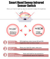 Tira De Luces LED Con Sensor De Movimiento DC 5V USB 2835 Luz De Fondo Para TV Cocina Armario Bajo Luz Diode LED Hand Sweep Waving - details 1