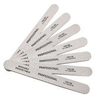 10pcs Archos De Uñas De Madera Para Manicura Y Pedicura 100/180 Arco Iris Espesor Profesional Para Polímero UV Gel Negro - details 2