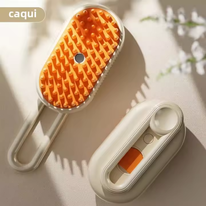 Peine De Masaje Con Vapor Para Mascotas Adecuado Para Gatos Y Perros Limpiador De Pelo Especial Para El Baño De Los Animales Sumérgete En El Manto De Pelo Con Nuestro Peine Único - 1