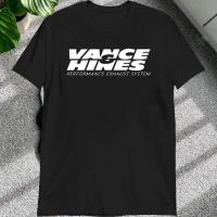 Camiseta De Moda VANCE HINES Para Hombre Inspirada En Sistemas De Escape De Motocicletas Casual Suave Talla S-6XL En Colores Negro Y Blanco - details 3
