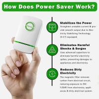 2/4/6/8 pcs Power Saver Energy Saver Device, Electricity Saving Device Plug in, Stop-Watt Power Saver Electricity Household Appliances - details 0