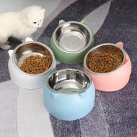 Tazón De Alimentos Para Mascotas De Acero Inoxidable Resistente Al Caídas Con Boca Oblicua Protege La Columna Vertebral Del Cuello Para Gatos Y Perros Durable Y Limpieza Fácil - details 9
