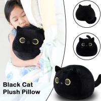 Cojín de plush de Gato Negro de 50 cm, cojín de plush de Gato Gordo kawaii, cojín lumbar relleno para niños, decoración del Hogar, Gift de cumpleaños, Día de San Valentín, Navidad - details 2