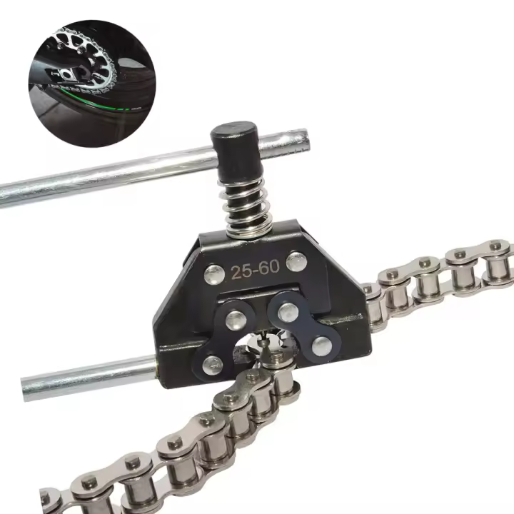 Herramienta De Cortador Y Rompe Cadena De Motocicleta Compatible Con Modelos 25-60 05B-10B 410-530 25H-60H C2040-C2062 A2040-A2060 Herramienta De Reparación Para Cadenas De Bicicletas - 1