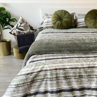 Funda Nórdica Alo Home Algodón 100% Estampado Rayas Verdes – Para Cama 90, 135 y 150 cm - Funda Nórdico y Funda almohada - details 1