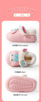 Zapatillas De Algodón Sanrio Para Niñas Auténticas Y Cálidas Con Forro De Terciopelo Antideslizante Zapatos De Algodón De Dibujos Animados Para Invierno - details 14