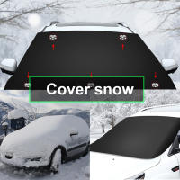 Cubierta De Nieve Para Coche Con Magnets Protector De Parabrisas Impermeable Para Invierno Cubierta De Sol De Tela Acolchada Cubierta De Ventanas Del Coche - details 1