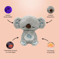 Juguete De Peluche Con Sensación De Respiro Para Bebés 4 Modos Consuelo De Koala Alivio Del Estrés Y Ansiedad Regalo Para Niños - details 2