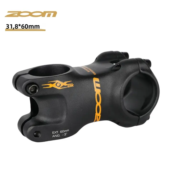 ZOOM XOX Técnica De Fundición 3D Y Tratamiento Anodizado Por Sandblastación Longitud 40/50/60mm ±3 Grados Adecuado Para Eje De Bicicleta De 28.6mm - 1
