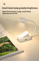 Lámpara De Mesa Recargable Portátil Con Luz LED Para Lectura Protección Ocular Clip De 360° Mini Luz Nocturna Batería Incluida - details 10