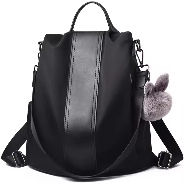 Mochila para mujer, bolso de mano, impermeable, de nailon, antirrobo, para hombro - 1