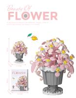 Bloques De Construcción De Flores Eteriores En Estilo 12 Juguetes De Montaje Para Niños Modelo De Decoración De Potted Plantas - details 7