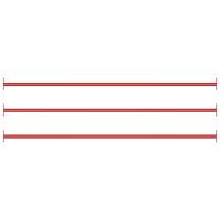 vidaXL Barra Horizontal de Gimnasia de Acero Rojo 125 cm Voltereta Columpio Cantidad 1 unidad, 2 unidades, 3 unidades - details 2