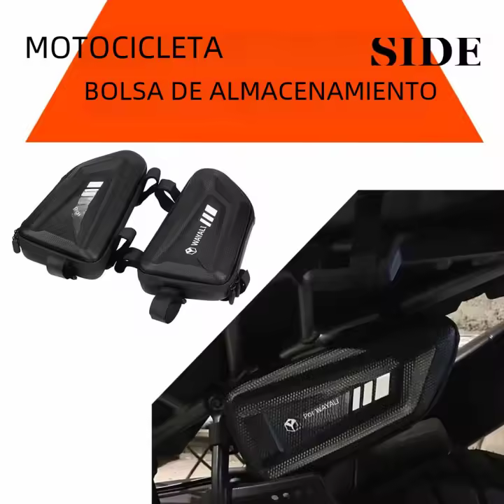 Bolsa De Almacenamiento Lateral Para Motocicleta Impermeable De Gran Capacidad Accesorio Para Moto Y Bicicleta Compatible Con Triumph Honda Suzuki Yamaha Kawasaki KTM - 1