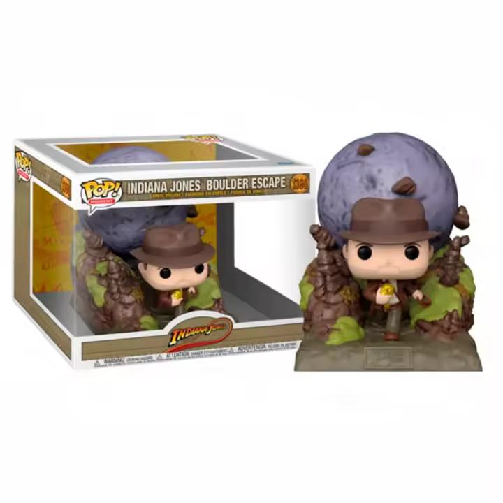 Funko Indiana Jones piedra Boulder  Escape  persecución  Pop Vinyl 501 HArrison Ford arca perdida Lost Ark - 1