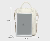 Mochila De Moda Para Mujer Bolsa De Mano De Tela Oxford Multifuncional Impermeable Con Ruedas Bolsa Para Bebés Viaje - details 1