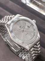 Reloj De Pulsera De Lujo Para Hombre Estilo Casual Y Deportivo Calendario Integrado Acero Inoxidable Movimiento Cuarzo Clásico Y Negocios - details 8