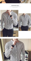 Camisa Larga De Manga Para Hombre Clásica Estampada Primavera Moda Casual Negocios Boda Tendencia Cuello En V Polyester - details 10