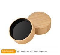 Botella De Condimentos De Madera De Bambú 120ml Con Tapa Cuadrada De 4oz Juego De Pimienta Con Agujero Jarra De Polvo Moderna Sin Químicos Originales En China - details 12