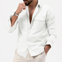 Camisa De Manga Larga Para Hombre Retro Tiki Color Sólido Fitness Harajuku Calle Alta Calidad Moda Running Fitness Otoño - details 4