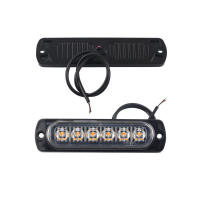 4pcs Luz De Indicador LED 12V 6 Lámparas Amarillas/Rojas/Blancas/Azules Para Carrocería De Camión Moto Luz Lateral De Marcador - details 2