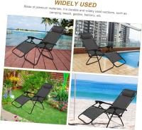 Miramax-silla Tumbona Con Reposabrazos,Tumbona Reclinable con Respaldo y Reposapiés Comfort,Tumbona Relax Plegable Multi-Posiciones,Gris Oscuro - details 6