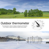 Termómetro Portátil Para Exteriores Jardín Ventana Inodoro Medidor De Temperatura Impermeable Con Puntero Miniatura Dial De Acrílico Cubierta De Acero Inoxidable Y Puntero De Aluminio - details 5