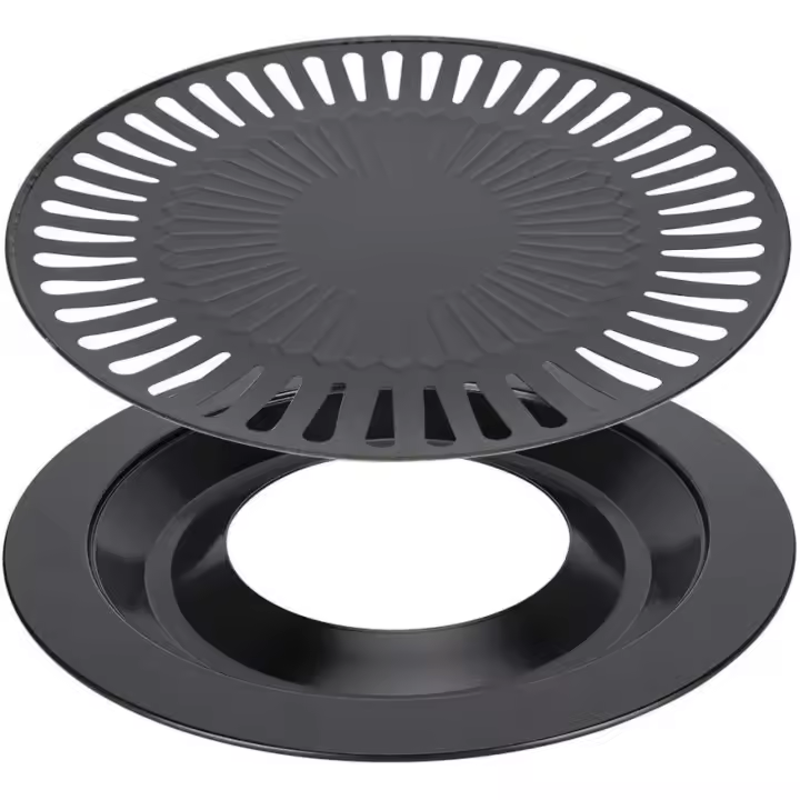 Estua barbacoa, Placa de Cocina antiadherente Barbacoa Grill nàgrave; N Pan Korean BBQ Grill Pan Asado Grill Pan Barbacoa Plato, Camping BBQ para el hogar - 1