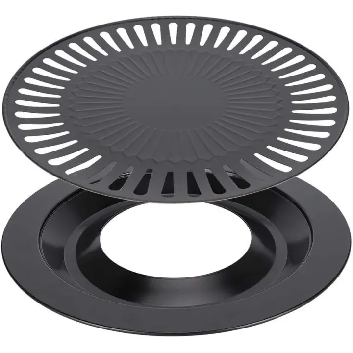 Estua barbacoa, Placa de Cocina antiadherente Barbacoa Grill nàgrave; N Pan Korean BBQ Grill Pan Asado Grill Pan Barbacoa Plato, Camping BBQ para el hogar - 1