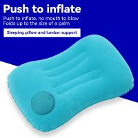 Almohada De Viaje Inflable JJYY Almohada De Coche Avión Plegable Para Cuello Almohada De Silla De Oficina Y Hogar Relleno De Fibras De Bambú - details 1